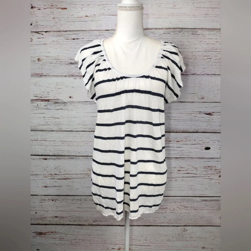 Chaser Striped Ruffle Top - Picture 10 of 11